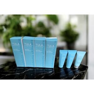 TULA SKINCARE Purifying Face Cleanser + So Polished + Gel Cream NEW/SEALED